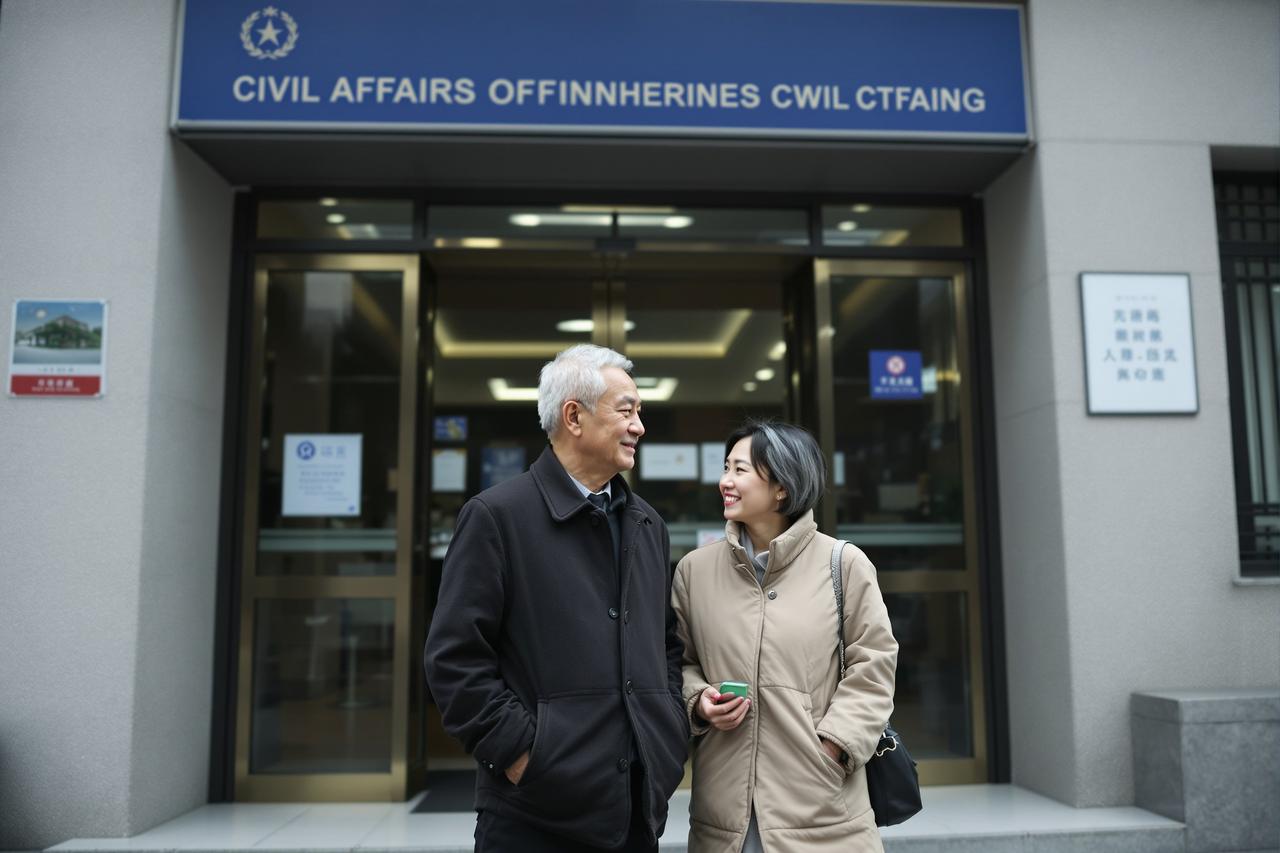 某老牌男星疑似再婚，被拍到与年轻女子领结婚证